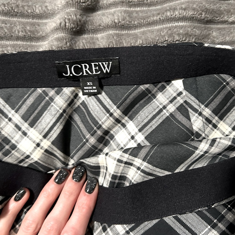 J crew midi satin skirt, size xs
